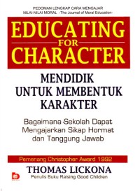Image of EDUCATING FOR CHARARCTER