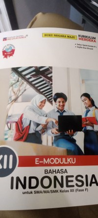 Image of Buku E-Modul Bahasa Indonesia XII (FASE F) Kurmer
